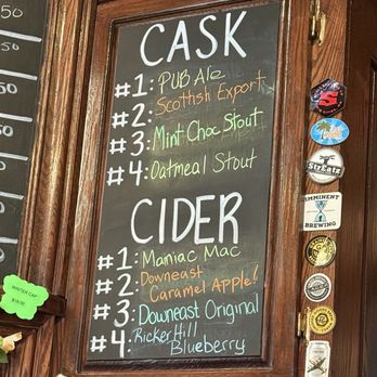 Airline Brewing Company Pub - Cask and Cider selections - Pubs Near Me - Ellsworth, Maine