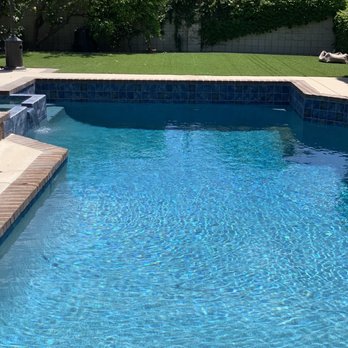 A To Z Pool Plastering - The water color is perfect! Albert was spot on with his recommendation of the mini pebble in Aqua Blue color. - Pool & Hot Tub Service Near Me
