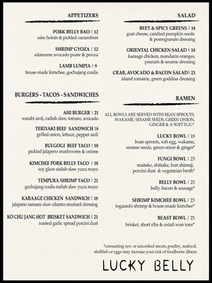 Menu photo 2 Lucky Belly Honolulu, HI Menu photo 2 Lucky Belly Honolulu, HI