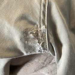 Marshall's Cleaners - Sloppy patch work
