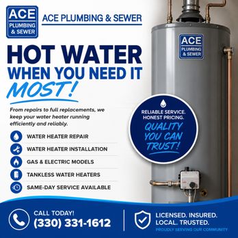 Ace Plumbing & Sewer - Water Heater Installation/Repair Near Me - Burr Ridge, Illinois Ace Plumbing & Sewer - Water Heater Installation/Repair Near Me - Burr Ridge, Illinois
