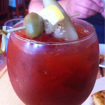 Bailey's Backyard - Bloody Mary with house made mix from local ingredients. Yum. - American Near Me - Ridgefield, Connecticut