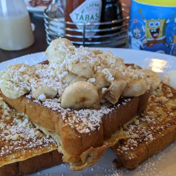 Kihei Caffe Lahaina - Portuguese sweet bread banana Mac nut French Toast. - Breakfast & Brunch Near Me - Lahaina, Hawaii