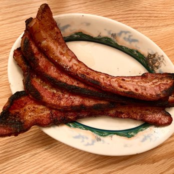 Peter Luger - Luger's Sizzling Bacon, Extra Thick by the Slice - Steakhouses Near Me - Brooklyn, New York