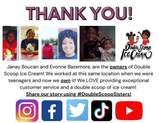 Double Scoop Ice Cream and Double Dough Pizza Co. by null