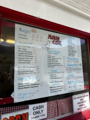 Menu photo 1 Mono Cone Lee Vining, CA Menu photo 1 Mono Cone Lee Vining, CA
