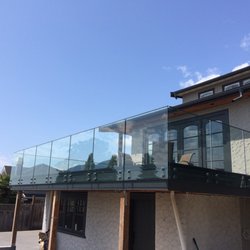 Haida Glass - Custom Glass Frameless Railings with Safety Tempered Glass and Custom Color Standoffs