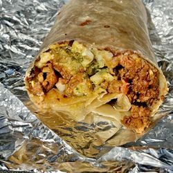 Taqueria Nopal - Inside the Chorrrizo Burrito