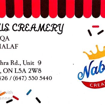 Nablus Creamery - business card for nablus creamery - Specialty Food Near Me - Mississauga, Ontario Nablus Creamery - business card for nablus creamery - Specialty Food Near Me - Mississauga, Ontario