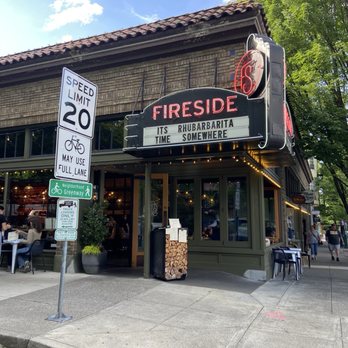 Fireside - Front entrance - they had covered outdoor seating on the side - New American Near Me - Portland, Oregon