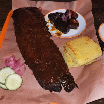 Smoke and Dough - Ribs with corn bread and Pork Belly Burnt Ends - Barbeque Near Me - Miami, Florida Smoke and Dough - Ribs with corn bread and Pork Belly Burnt Ends - Barbeque Near Me - Miami, Florida