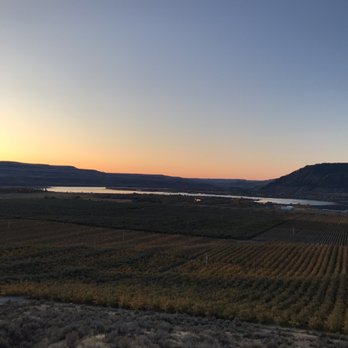 Lone Point Cellars - View from our cabin deck. Sun coming up. - Venues & Event Spaces Near Me - Brewster, Washington Lone Point Cellars - View from our cabin deck. Sun coming up. - Venues & Event Spaces Near Me - Brewster, Washington
