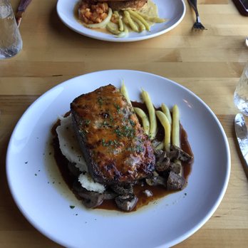 Watershed Cafe - Chicken on top, meatloaf on the bottom - New American Near Me - Leavenworth, Washington Watershed Cafe - Chicken on top, meatloaf on the bottom - New American Near Me - Leavenworth, Washington
