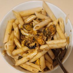 Taylor Shellfish Farms - Their mussels + my pasta = one helluva great dinner.