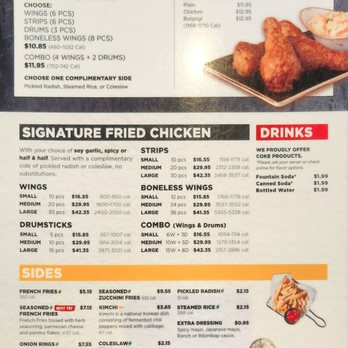 Bonchon Mountain view - Menu - Korean Near Me - Mountain View, California