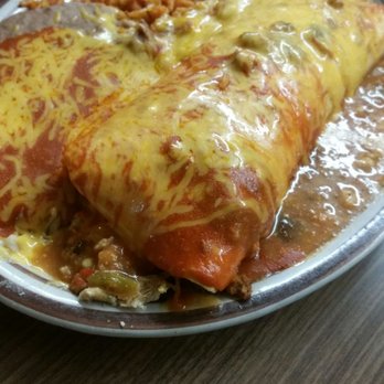 Jerry's Cafe - Combo burrito with half red and half green sauce. - New Mexican Cuisine Near Me - Gallup, New Mexico Jerry's Cafe - Combo burrito with half red and half green sauce. - New Mexican Cuisine Near Me - Gallup, New Mexico