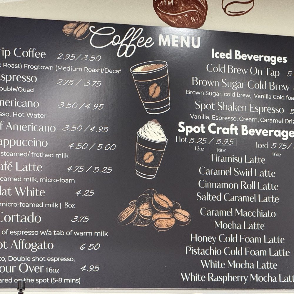 The Spot Café - Menu - Coffee & Tea Near Me - Randolph, New Jersey