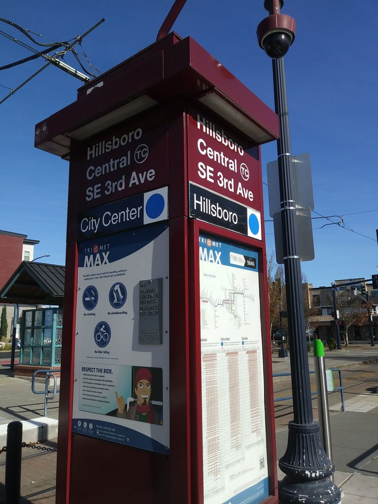 TRIMET HILLSBORO CENTRAL/SE 3RD TC MAX STATION 333 SE Washington St