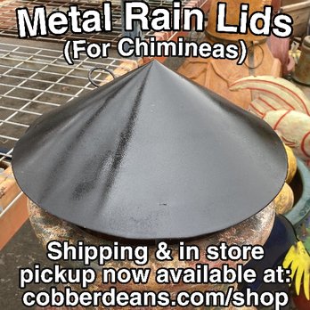 Cobber Deans - Metal Rain Lids (For Chimineas) now available! - Nurseries & Gardening Near Me - Jenks, Oklahoma