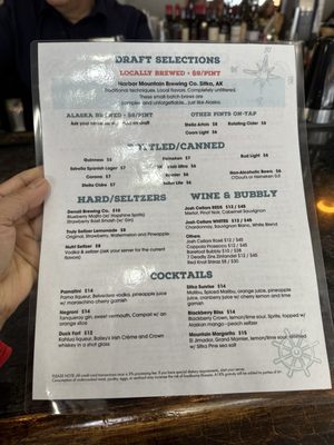 Menu photo 8 Cold Water Bar & Grill Sitka, AK