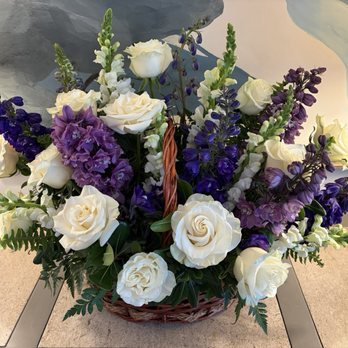 Belros Orland Florist - Marci from Belros created this for my Dad's graveside memorial with beautiful white roses and Delphinium's. - Florists Near Me - Orland, California Belros Orland Florist - Marci from Belros created this for my Dad's graveside memorial with beautiful white roses and Delphinium's. - Florists Near Me - Orland, California