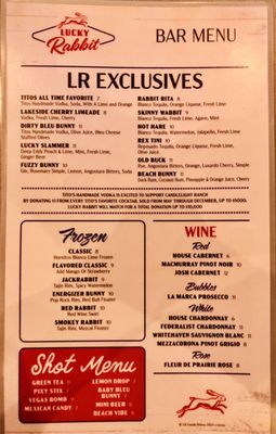 Menu photo 4 Lucky Rabbit Jonestown, TX Menu photo 4 Lucky Rabbit Jonestown, TX
