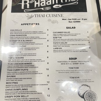 R Haan Thai - Thai Near Me - Chicago, Illinois