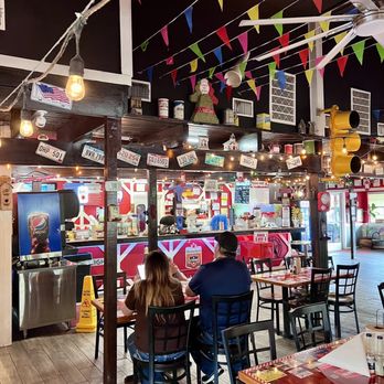 The Burger Barn - a couple sitting at a table - Burgers Near Me - Manvel, Texas