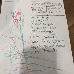a child's drawing of a flower