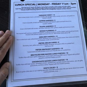 Bosque North - Lunch specials - Breweries Near Me - Bernalillo, New Mexico