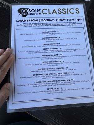Menu photo 7 Bosque North Bernalillo, NM