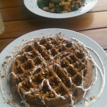 Off The Griddle - Vegan pumpkin cheesecake waffle - Vegan Near Me - Portland, Oregon Off The Griddle - Vegan pumpkin cheesecake waffle - Vegan Near Me - Portland, Oregon