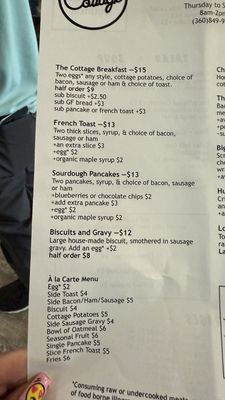 Menu photo 3 The Cottage Bread And Breakfast Cathlamet, WA Menu photo 3 The Cottage Bread And Breakfast Cathlamet, WA