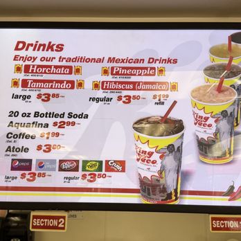 King Taco - Menu - Mexican Near Me - Glendale, California