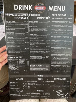 Menu photo 4 Spitfire Arms Bar and Grill Windsor, NS
