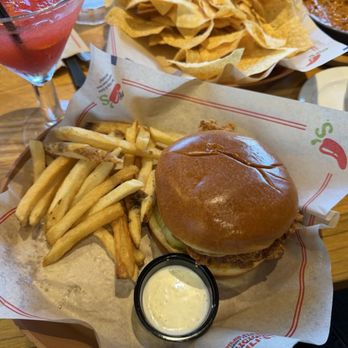 Chili's - Big Crispy Chicken Sandwich - American Near Me - San Bruno, California Chili's - Big Crispy Chicken Sandwich - American Near Me - San Bruno, California