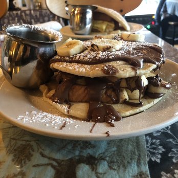 Sky Blue Cafe - Stuffed French Toast Pancakes - Banana & Nutella - Coffee & Tea Near Me - Nashville, Tennessee Sky Blue Cafe - Stuffed French Toast Pancakes - Banana & Nutella - Coffee & Tea Near Me - Nashville, Tennessee