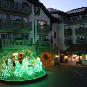 Sonnenalp Vail - Festive valet area - Hotels Near Me - Vail, Colorado