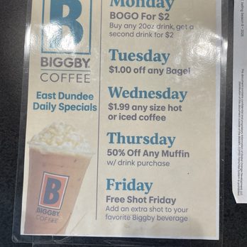 Biggby Coffee - Coffee & Tea Near Me - East Dundee, Illinois