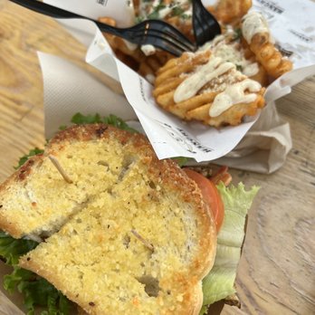 Hangry Belly - Bok Bok Sandwich & Trufflin Waffle Fries - Burgers Near Me - Long Beach, California