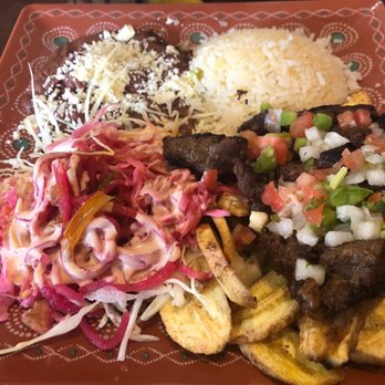 San Pedro's - Carne asada with fried plantains - Latin American Near Me - Dallas, Texas San Pedro's - Carne asada with fried plantains - Latin American Near Me - Dallas, Texas