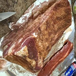 The Center Cut Slaughter & Meat Processing - Pork belly and ribs.