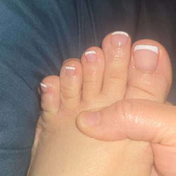 V Nail Spa - Done by Lyn- Gel French pedicure with callus removal (not showing my whole foot!), but it was done very well. - Nail Salons Near Me - Beltsville, Maryland V Nail Spa - Done by Lyn- Gel French pedicure with callus removal (not showing my whole foot!), but it was done very well. - Nail Salons Near Me - Beltsville, Maryland