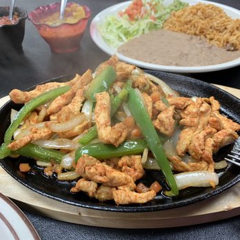 Burrito Express Mexican Grill - Chicken Fajitas, Rice and beans. - Mexican Near Me - Southgate, Michigan