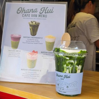 Ohana Hui Cafe - Matcha einspanner love - Coffee & Tea Near Me - Honolulu, Hawaii