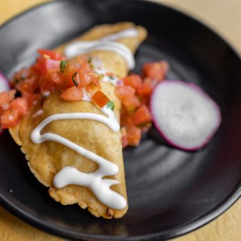 Mayan Kitchen Food - Wagyu Beef Corn Empanada ($7) - Latin American Near Me - Sunnyvale, California Mayan Kitchen Food - Wagyu Beef Corn Empanada ($7) - Latin American Near Me - Sunnyvale, California