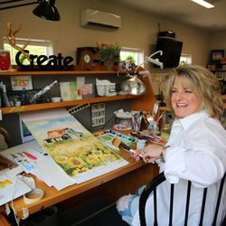 Studio 22 - Working artist, Beth Woessner at Studio 22