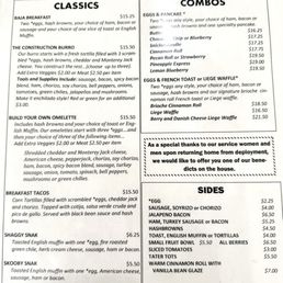 Classics bfast menu 6/2026