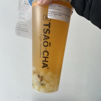 Tsaocaa - Pineapple & Passion Fruit Green Tea W. Nata Jelly - Bubble Tea Near Me - Pittsburgh, Pennsylvania