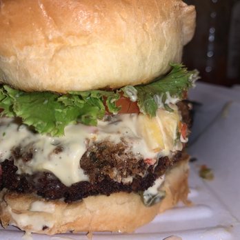 Hops Burger Bar - Crabby Patty Sandwich - Burgers Near Me - Greensboro, North Carolina Hops Burger Bar - Crabby Patty Sandwich - Burgers Near Me - Greensboro, North Carolina